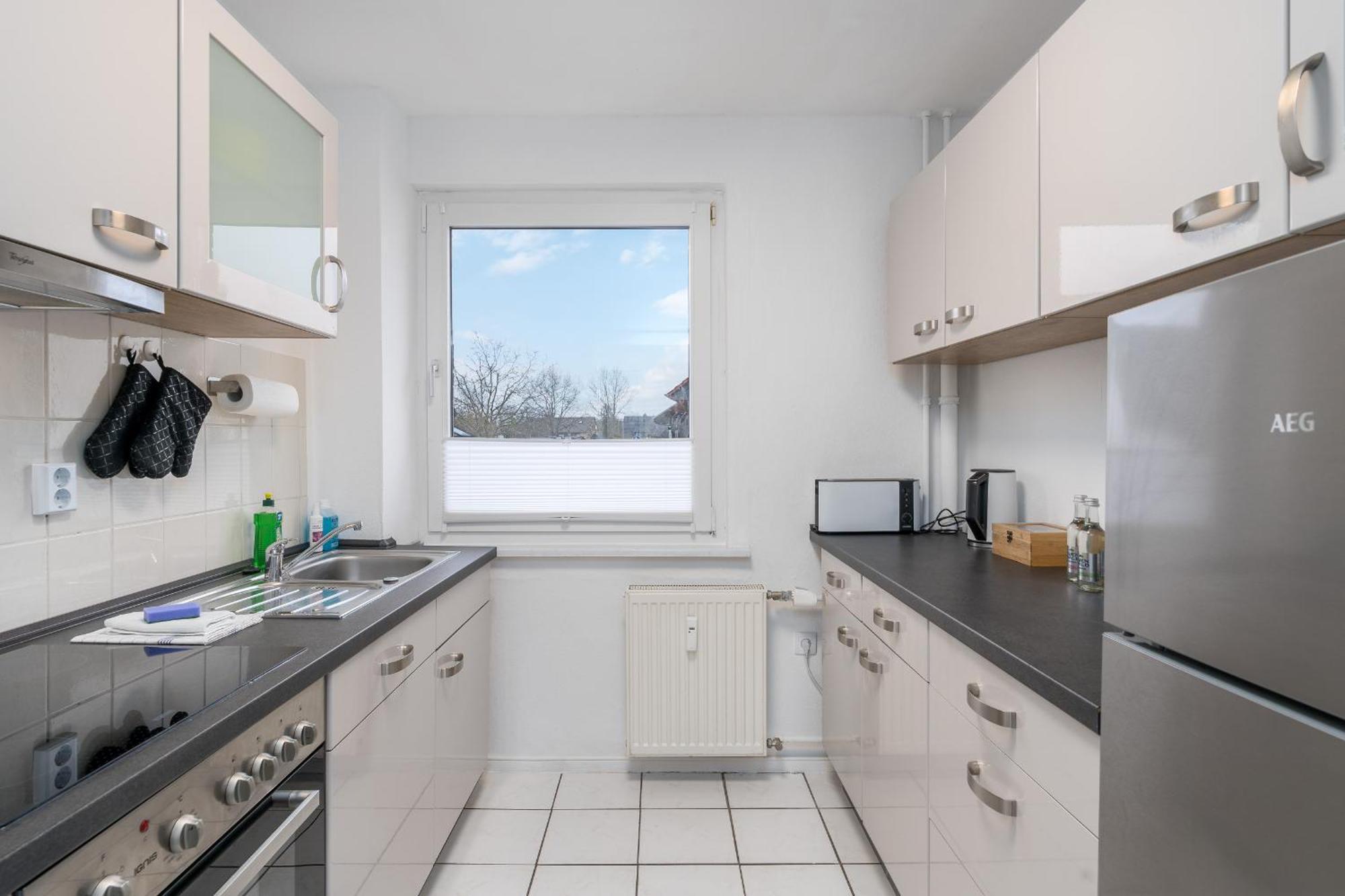 Immo-Vision - Natur Design Apartments, Parkplatz, Kueche Calberlah Luaran gambar
