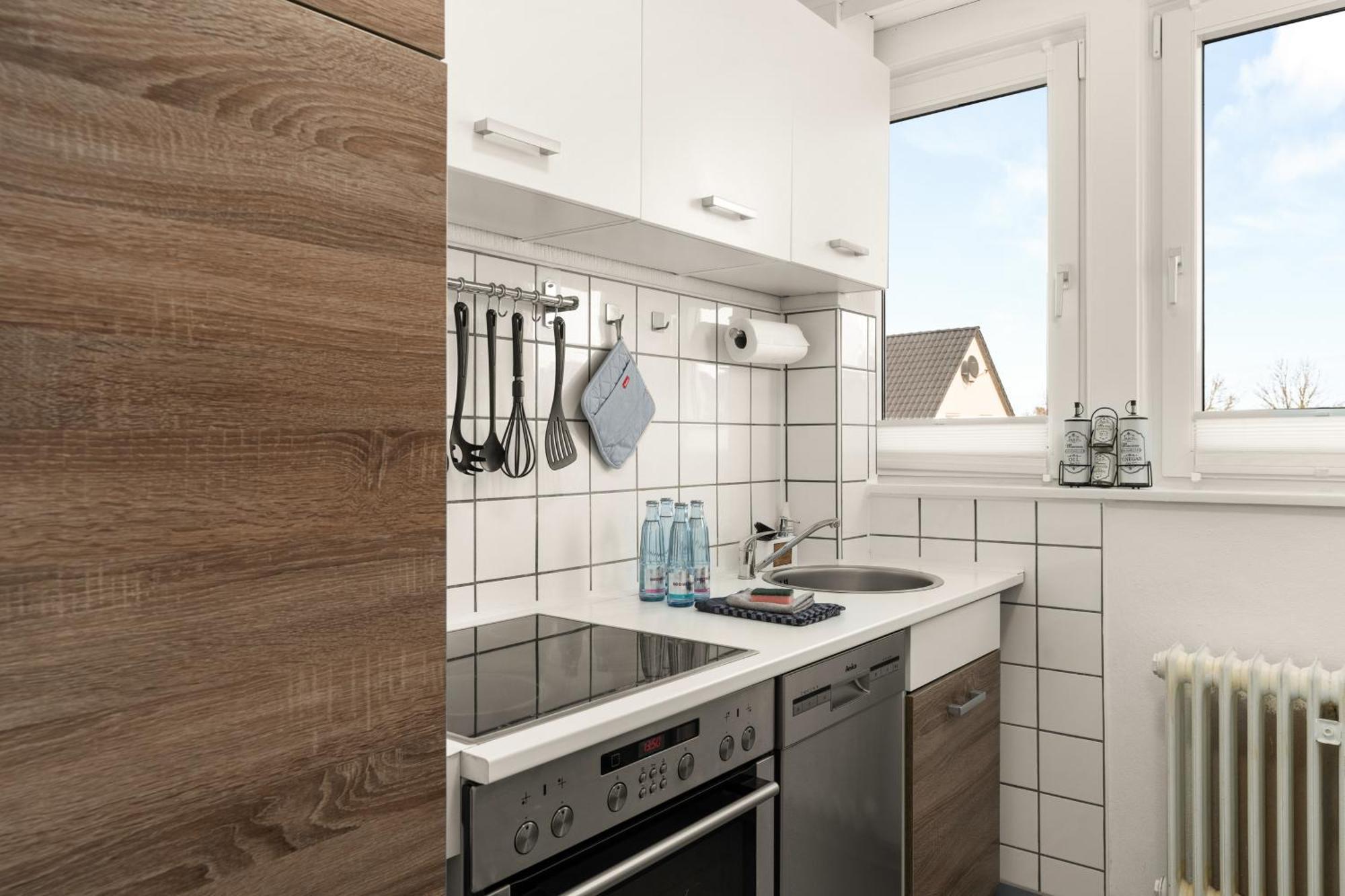 Immo-Vision - Natur Design Apartments, Parkplatz, Kueche Calberlah Luaran gambar