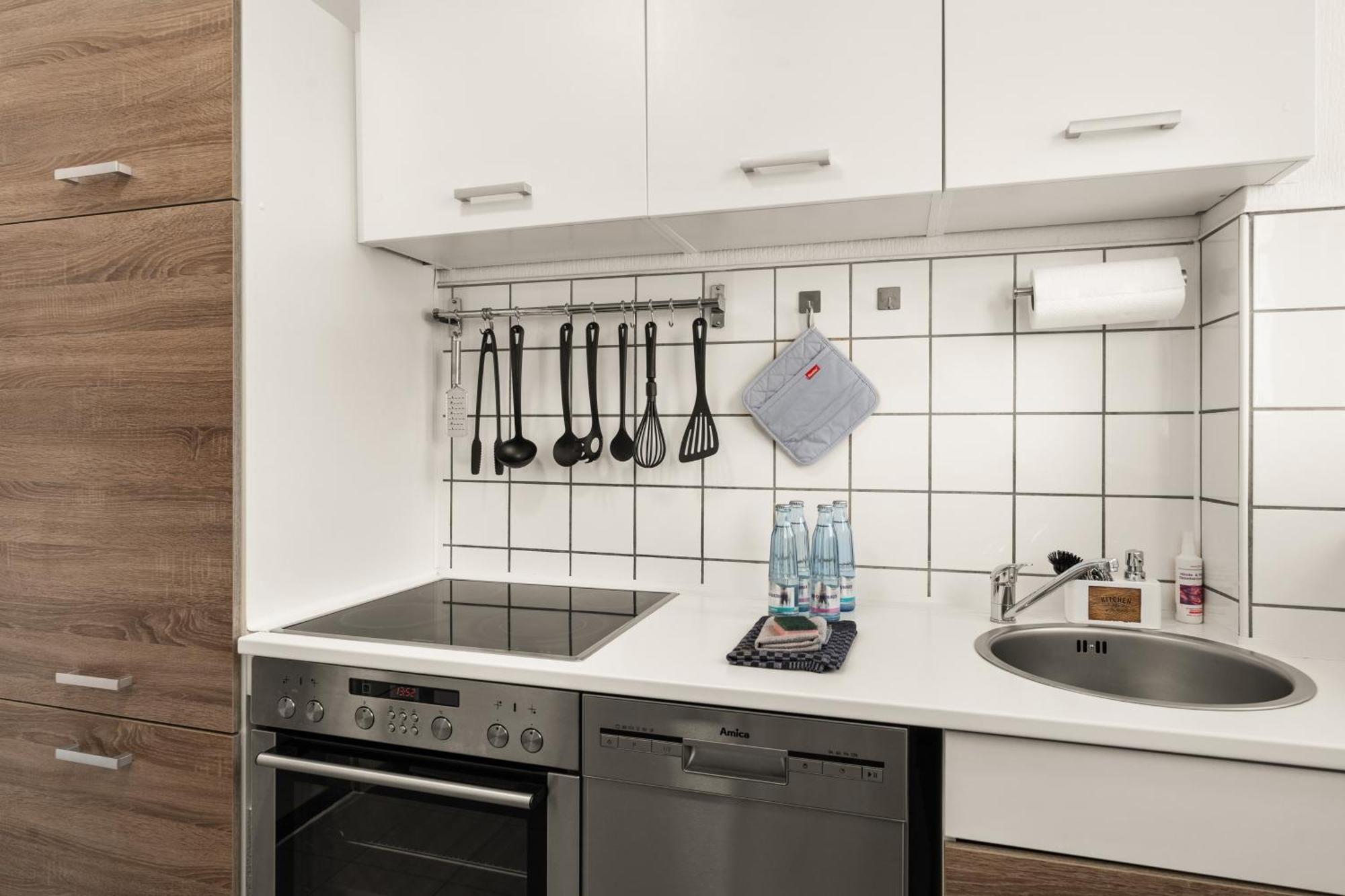 Immo-Vision - Natur Design Apartments, Parkplatz, Kueche Calberlah Luaran gambar