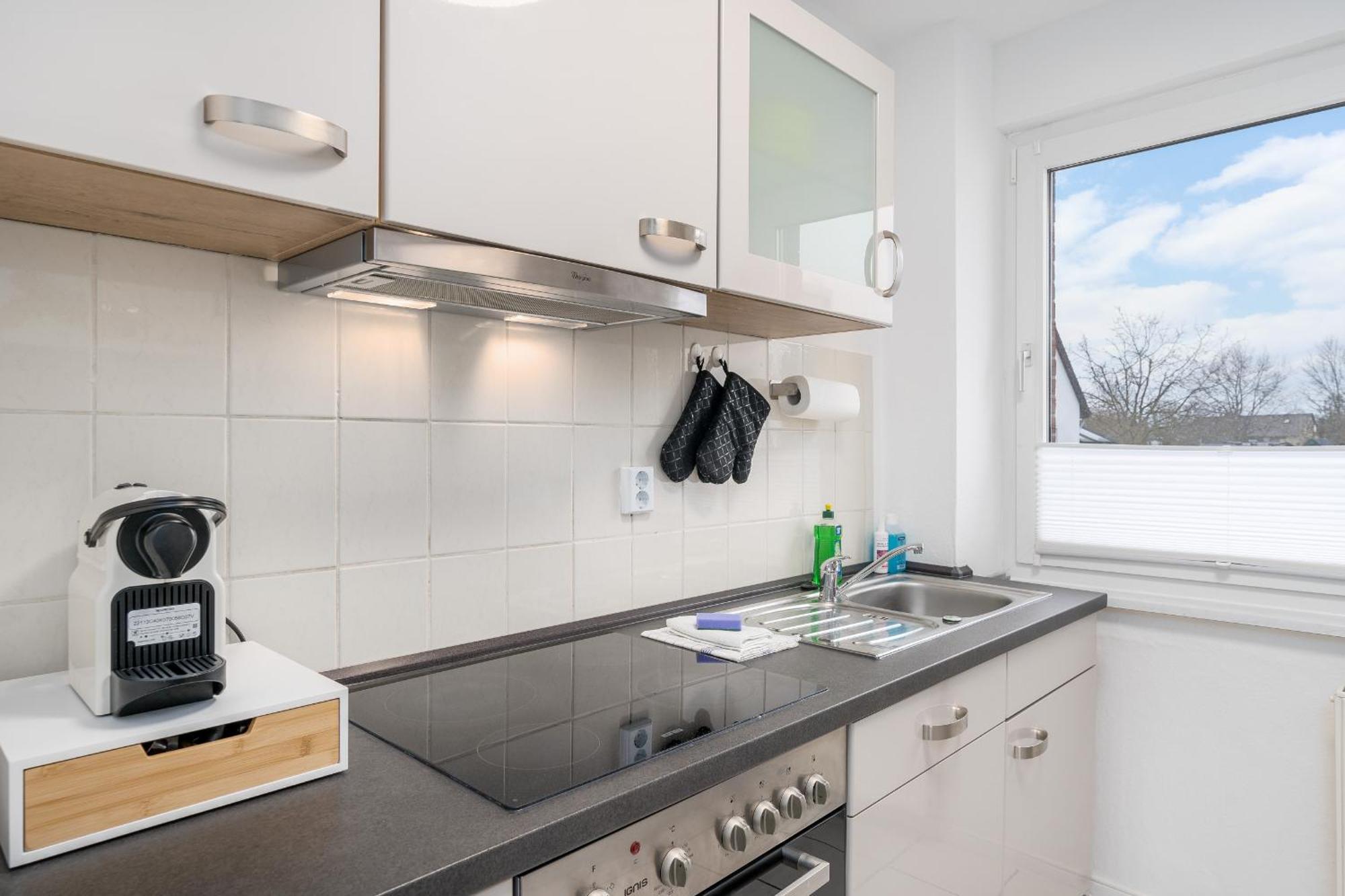 Immo-Vision - Natur Design Apartments, Parkplatz, Kueche Calberlah Luaran gambar